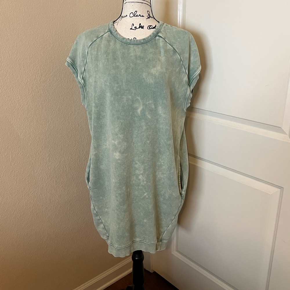 Goodthreads Tie-dye Green Dress, XL, Pockets